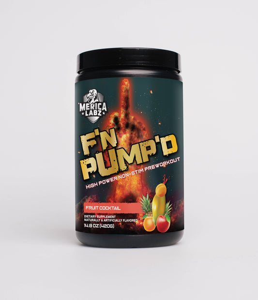 Merica Labz - F'n Pump'd Stim Free Pre Workout 440g